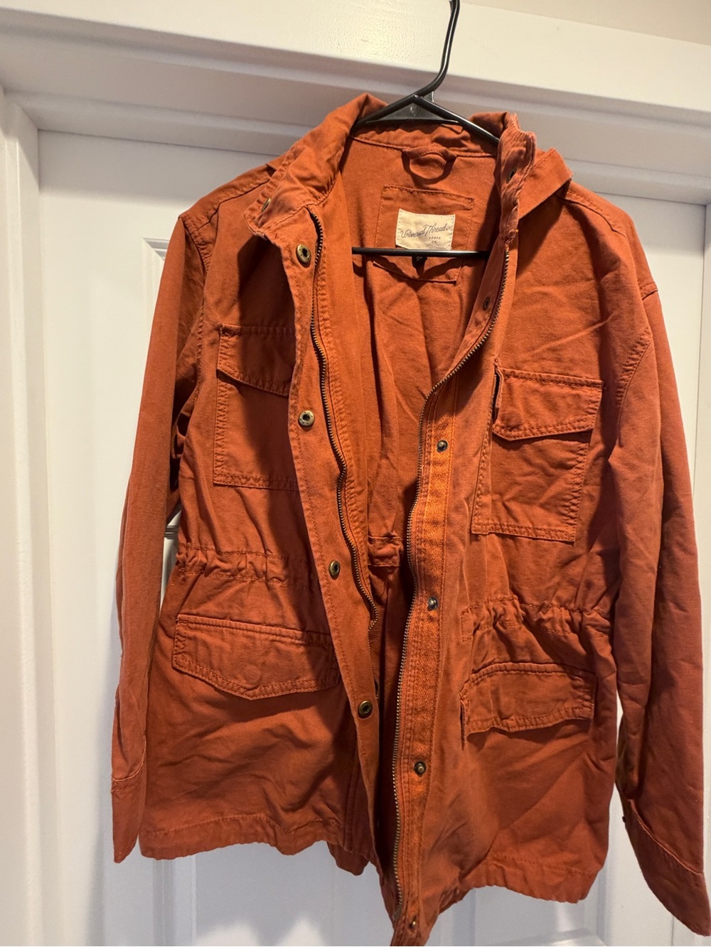 Rust Orange Lightweight Utility Jacket - Men